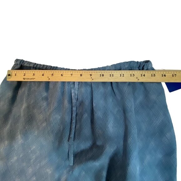 Liz Claiborne Liz Sport Elastic Waist Pull On Wide Leg Blue and White Pants Size - Picture 9 of 11